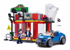 Sluban Town Automobile Sales Service Shop Building Blocks For Ages 6+