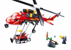 Sluban Fire Helicopter Building Blocks for Ages 8+
