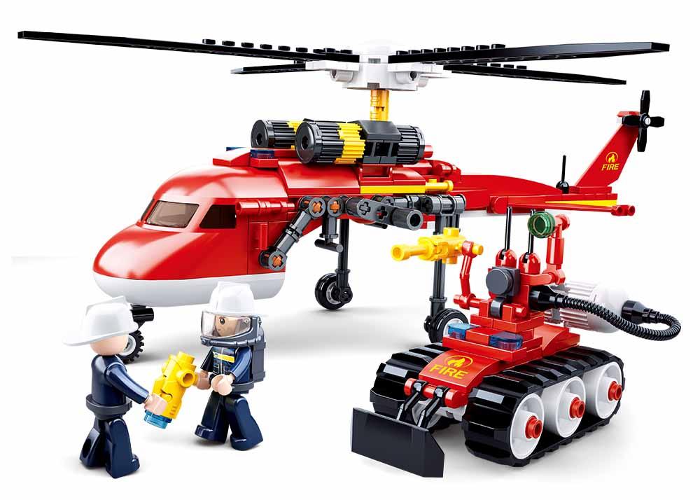 Sluban Fire Helicopter Building Blocks for Ages 8+