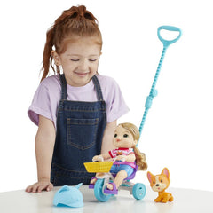 Baby Alive Littles, Roll ‘N Pedal Trike, Doll Tricycle, Push-Stick, Little Jade Doll, Pet Accessory