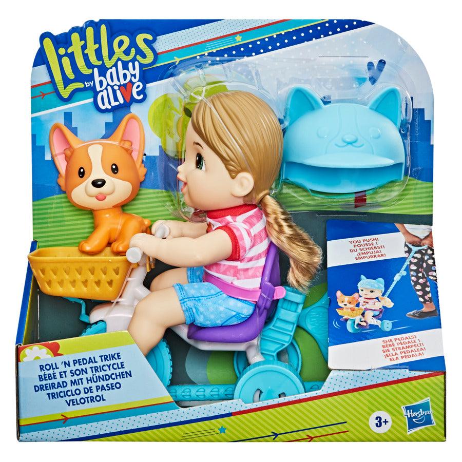 Baby Alive Littles, Roll ‘N Pedal Trike, Doll Tricycle, Push-Stick, Little Jade Doll, Pet Accessory