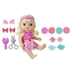 Baby Alive Snip ‘n Style Baby Blonde Hair Talking Doll with Bangs That Grow, Then Get Shorter