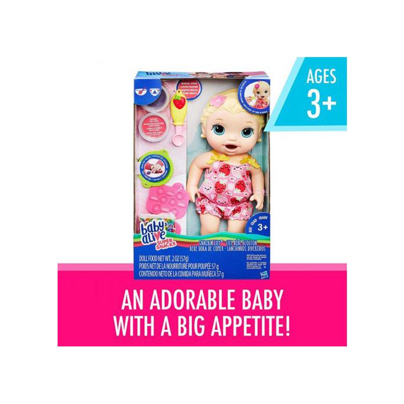 Baby alive snackin doll sale