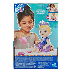Baby Alive Tea ‘n Sparkles Baby Doll, Color-Changing Tea Set, Doll Accessories, Drinks and Wets, Blonde Hair