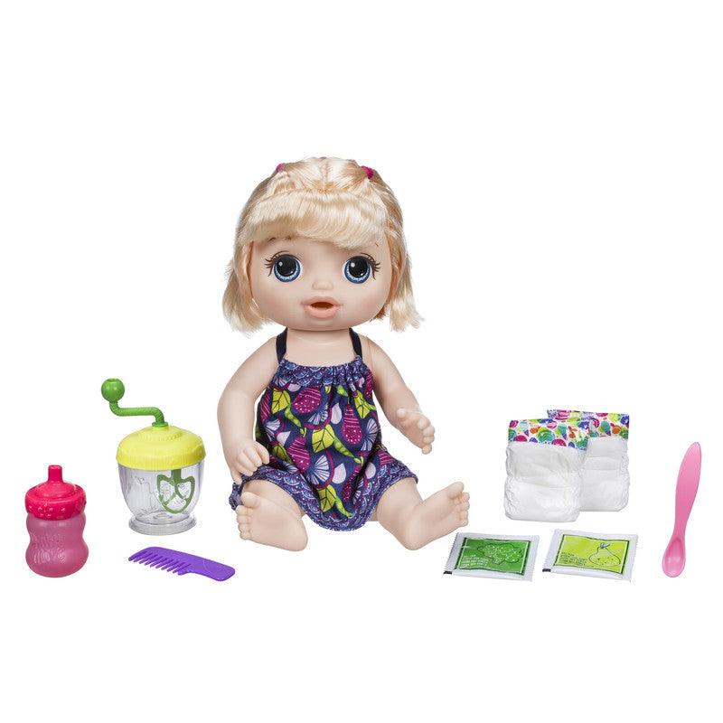 Baby Alive Sweet Spoonfuls Baby Blonde Hair Doll, Powdered Food n Diaper Refill, Toy for Kids Years Old n Up
