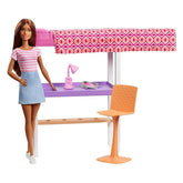 Barbie Doll & Loft Bed/Desk Playset