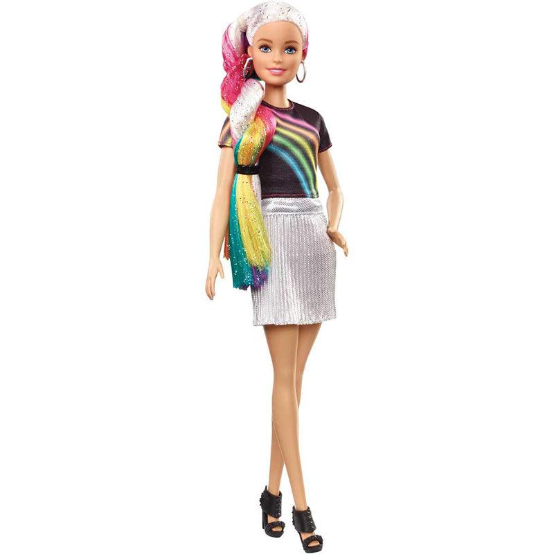 Barbie fashionistas rainbow hair sales
