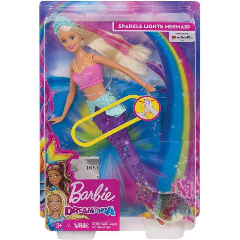 Buy Barbie Dreamtopia Sparkle Lights Mermaid Doll Blonde Online at Best Price in India