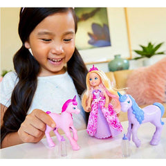 Barbie Princess & Baby Unicorn Gift-set