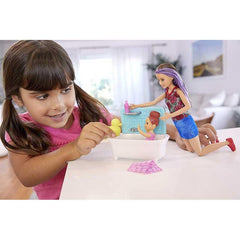Barbie Skipper Babysitters Dolls and Bathtime Playset