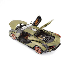 Bburago Die-Cast 1:18 Scale Lamborghini Sian FKP 37 (Green) for Ages 5+
