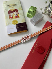 Canvas Design Bro Square Brown Rakhi/Band For Kids Ages 3-12 Years