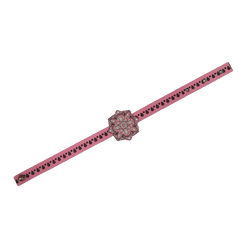 Canvas Design Mandala Pink Rakhi/Band For Kids Ages 3-12 Years