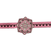Canvas Design Mandala Pink Rakhi/Band For Kids Ages 3-12 Years