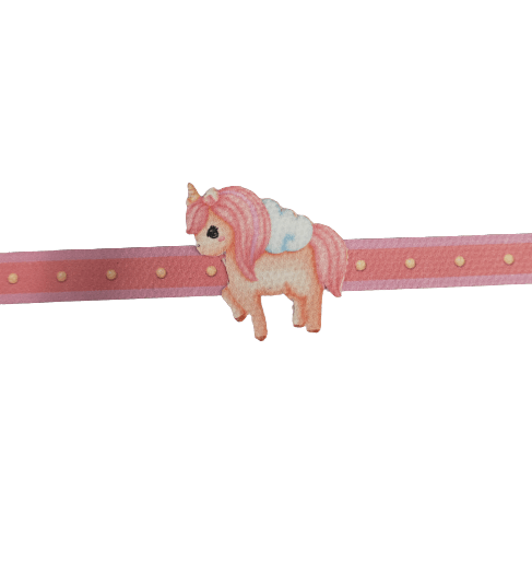 Canvas Design Unicorn Baby Pink Rakhi/Band For Kids Ages 3-12 Years