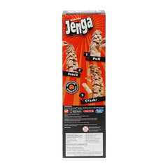 Classic Jenga, Hardwood Blocks, Stacking Tower Game for Kids Ages 6 and Up, 1 or More Players