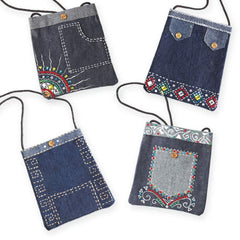 ToyKraft Denim Made Dainty Bag/ Purse Making Art and Craft Set