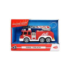 Dickie Toys Mini Action Fire Truck Vehicle Toy, Red