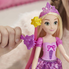 Disney Hair Style Creations Rapunzel Fashion Doll, Hair Styling Toy with Brush, Hair Extensions and Clips