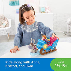 Fisher Price Disney Frozen Little People Kristoff's Sleigh Playset