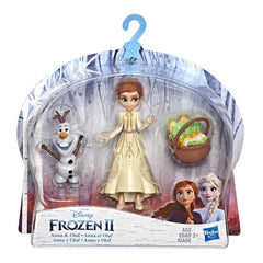 Disney Frozen Anna and Olaf Small Dolls With Basket Accessory, Inspired by the Disney Frozen 2