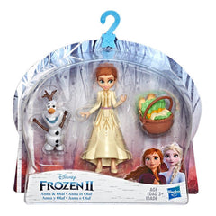 Disney Frozen Anna and Olaf Small Dolls With Basket Accessory, Inspired by the Disney Frozen 2 Movie