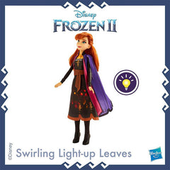 Disney Frozen Anna Autumn Swirling Adventure Fashion Doll That Lights Up, Inspired by Disney's Frozen 2 Movie - Toy for Kids 3 Years Old and Up