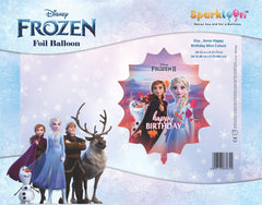 Disney Frozen Elsa Anna Mini Cutout Foil Balloon, Pack of 1