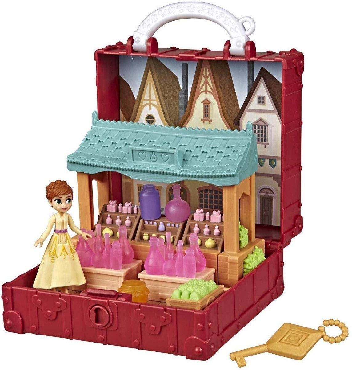 Disney Frozen Pop Adventures Village Set Pop-Up Playset with Handle, Including Anna Small Doll Inspired by Frozen 2 Movie