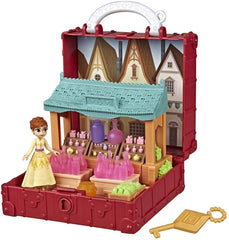 Disney Frozen Pop Adventures Village Set Pop-Up Playset with Handle, Including Anna Small Doll Inspired by Frozen 2 Movie