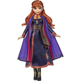 Disney Frozen Singing Anna Fashion Doll with Music Wearing Purple Dress Inspired by The Frozen 2 Movie, Toy for Kids 3 Years & Up