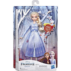 Disney Frozen Singing Elsa Fashion Doll with Music Wearing Blue Dress Inspired by The Frozen 2 Movie, Toy for Kids 3 Years & Up