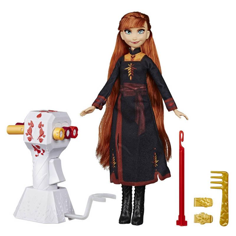 Disney Frozen Sister Styles Anna Fashion Doll With Extra-Long Red Hair, Braiding Tool and Hair Clips - Toy For Kids Ages 5 and Up