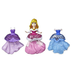 Disney Princess Aurora Collectible Doll With 3 Glittery One-Clip Dresses, Royal Clips Fashion Toy