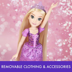 Disney Princess Royal Shimmer Rapunzel Fashion Doll with Skirt That Sparkles, Tiara, and Shoes