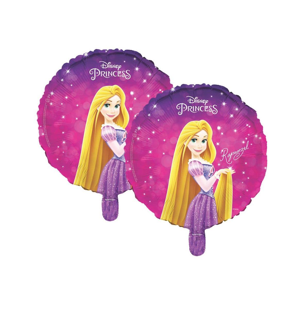 Disney Princess Tangled Rapunzel Round Foil Balloon, Pack of 2