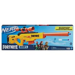 Nerf Fortnite BASR-L Bolt Action, Clip Fed Blaster - Includes Removable Scope, 6-Dart Clip and 12 Official Nerf Elite Darts