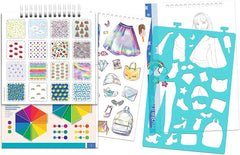 Make It Real Fashion Design Sketchbook: Digital Dream Multicolor