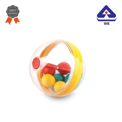 Ok Play Babee Ball, Indoor And Outdoor, Ball For Kids Girls And Boys, Plastic, Multicolor, 0 To 2 Years