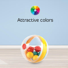 Ok Play Babee Ball, Indoor And Outdoor, Ball For Kids Girls And Boys, Plastic, Multicolor, 0 To 2 Years