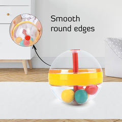 Ok Play Babee Ball, Indoor And Outdoor, Ball For Kids Girls And Boys, Plastic, Multicolor, 0 To 2 Years