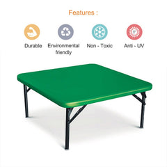 Ok Play Chowky, Designed & Crafted Table For Kids, Stool, Chowki, Study Table, Perfect For Home And School, Green, 2 to 4 Years