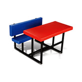 Ok Play Dual Desk, Chair And Table, Perfect For Home And School, Red & Blue, 5 to 10 Years