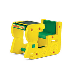 Ok Play Play Pet Single, Chair ‘N' Desk Set For Kids, Perfect For Home And School, Yellow & Green, 2 to 4 Years