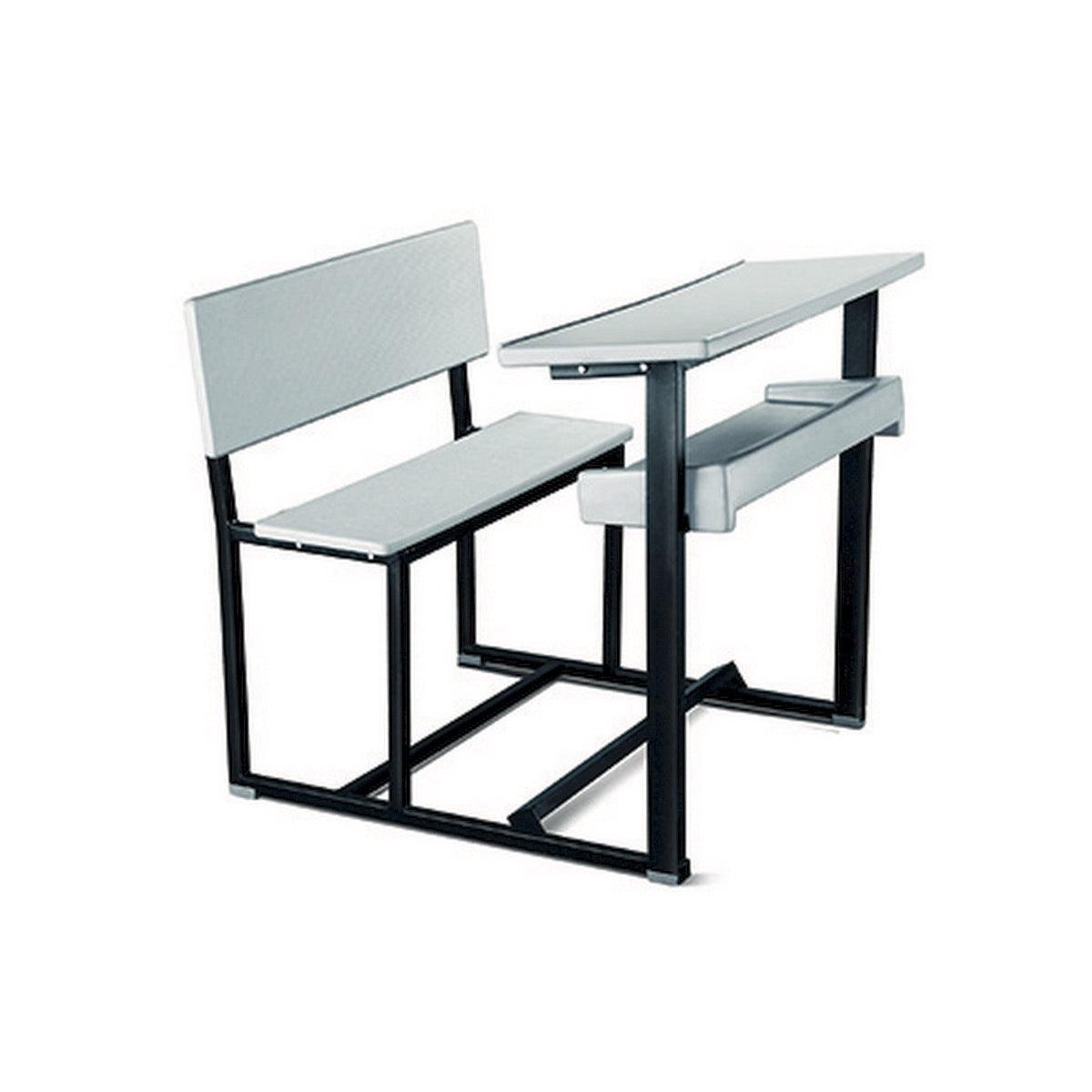 Ok Play Senior Scholars, Desk ‘N' Chair For 2 Childrens, Study Table, Perfect For Home And School, Grey, 5 to 10 Years