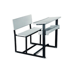 Ok Play Senior Scholars, Desk ‘N' Chair For 2 Childrens, Study Table, Perfect For Home And School, Grey, 5 to 10 Years