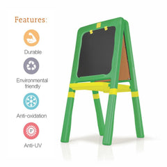 Ok Play The Easel Board, Display Easel, Easel For Kids Drawing & Writing, Green & Yellow, 2 To 4 Years