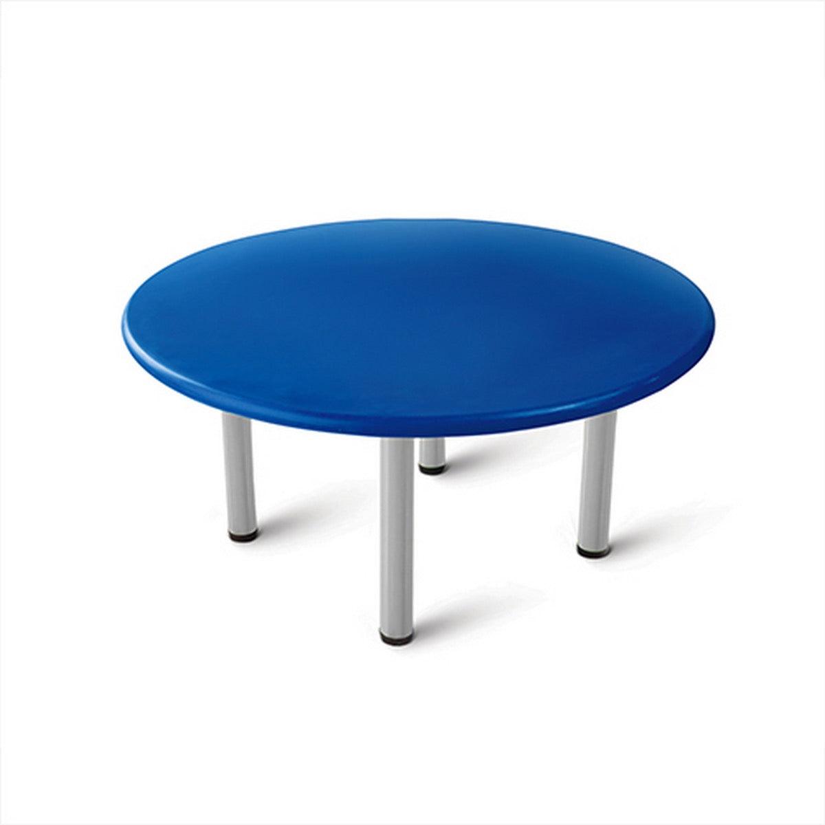 Ok Play Round Table For Kids, Round And Smooth Edges For The Safety, Perfect For Home And School, Blue, 2 to 4 Years