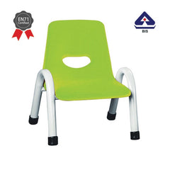 Ok Play Cute Chair Small, Study Chair, Perfect For Home, Creches And School, Parrot Green & Ivory White, 2 to 4 Years