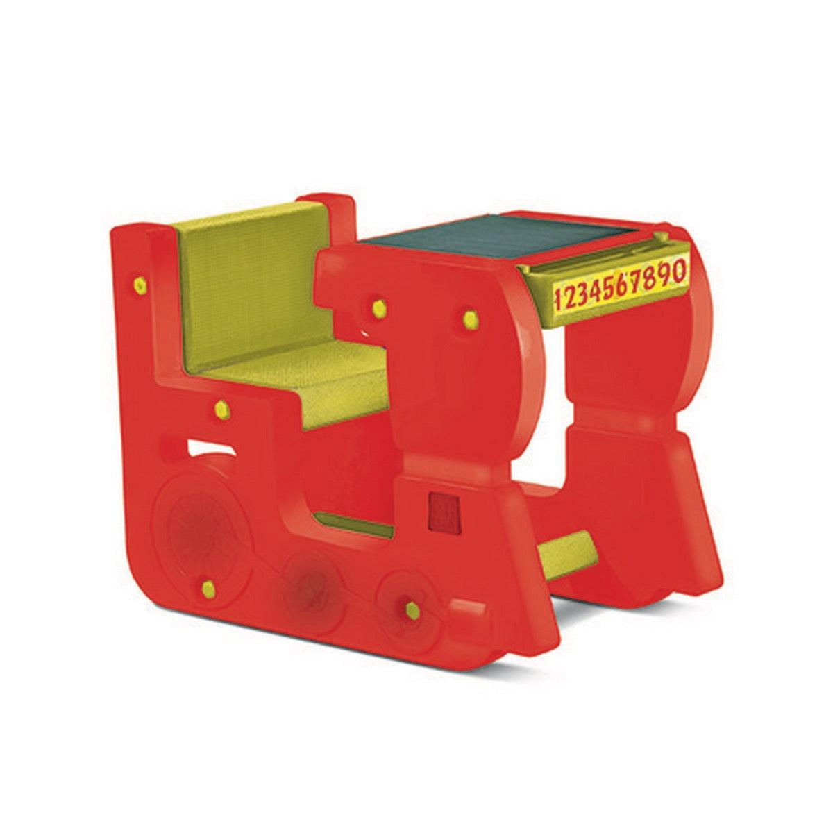 Ok Play Fun On Wheels Single, Chair And Table, Perfect For Home And School, Red & Yellow, 2 to 4 Years